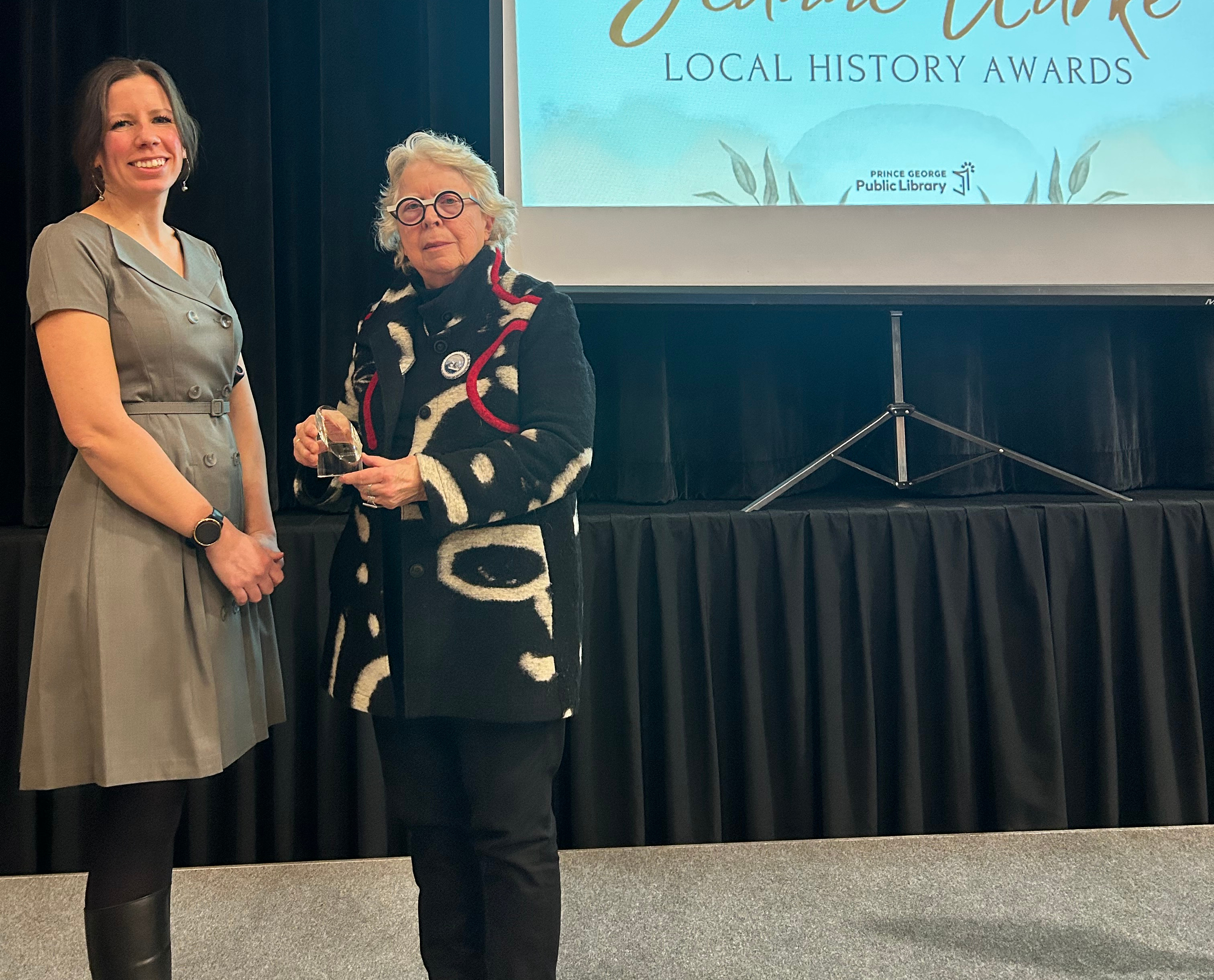 Lorraine Weir and Chief Roger William